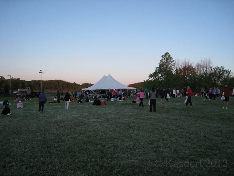 2013 Bayshore Half 022.JPG - The bus dropped me off about 5:30 AM - not many people here yet.
